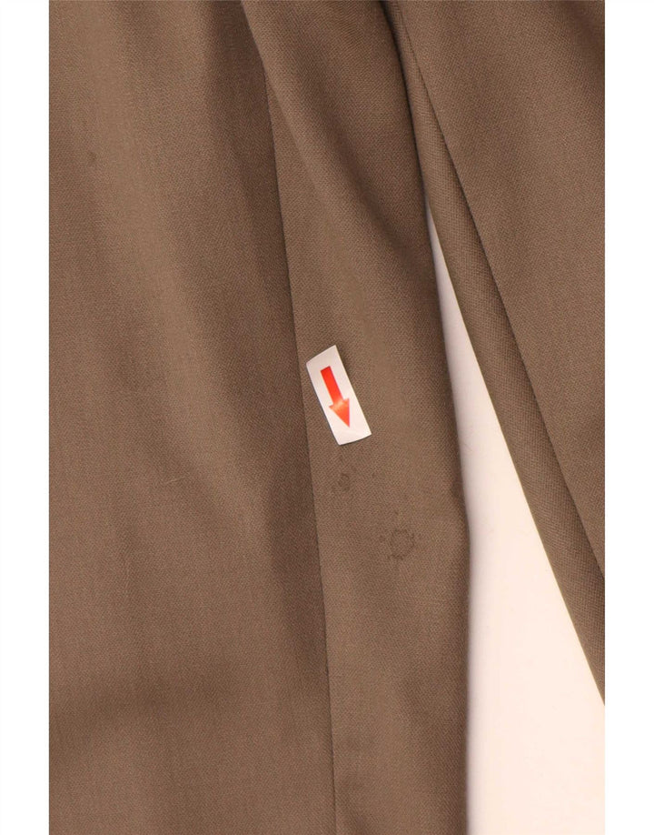Calvin Klein Herren gerade Anzughose W40 L32 Beige Wolle