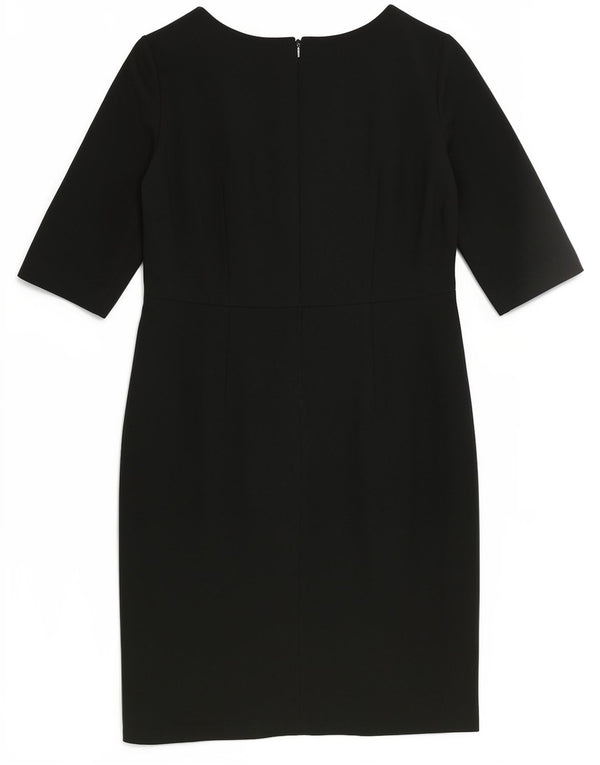 Hobbs Damen-Etuikleid mit 3/4-Ärmeln, Gr. 44, Grün, Polyester