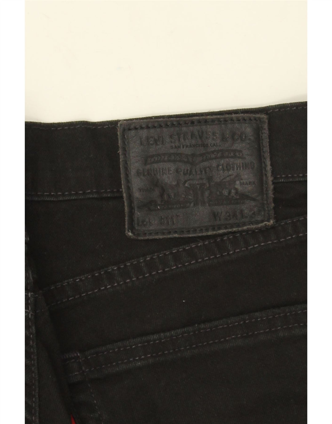 Levi's Herren 511 Slim Jeans W34 L34 Schwarze Baumwolle