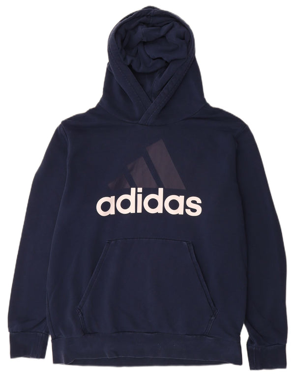 Adidas Herren Graphic Hoodie Pullover Large Marineblau