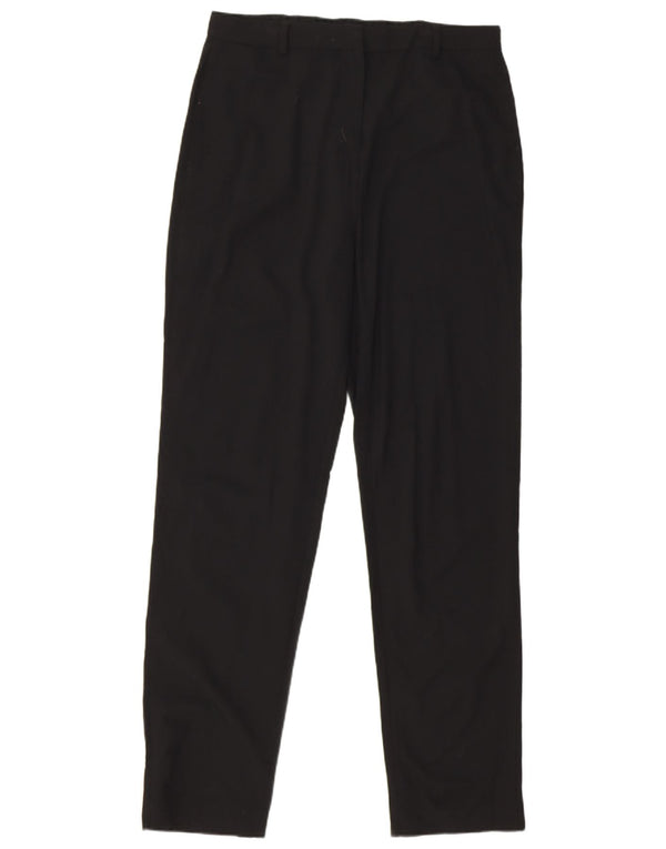 Marks & Spencer Damen-Chinohose mit hoher Taille, UK 14, Größe L W32 L32, Schwarz