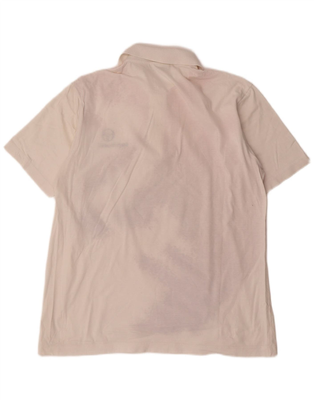 Sergio Tacchini Herren-Poloshirt mit abstraktem Muster, mittelweiße Baumwolle