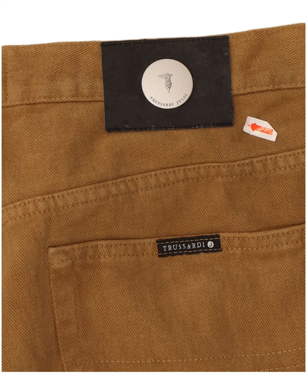 TRUSSARDI Mens Straight Jeans W34 L31 Brown