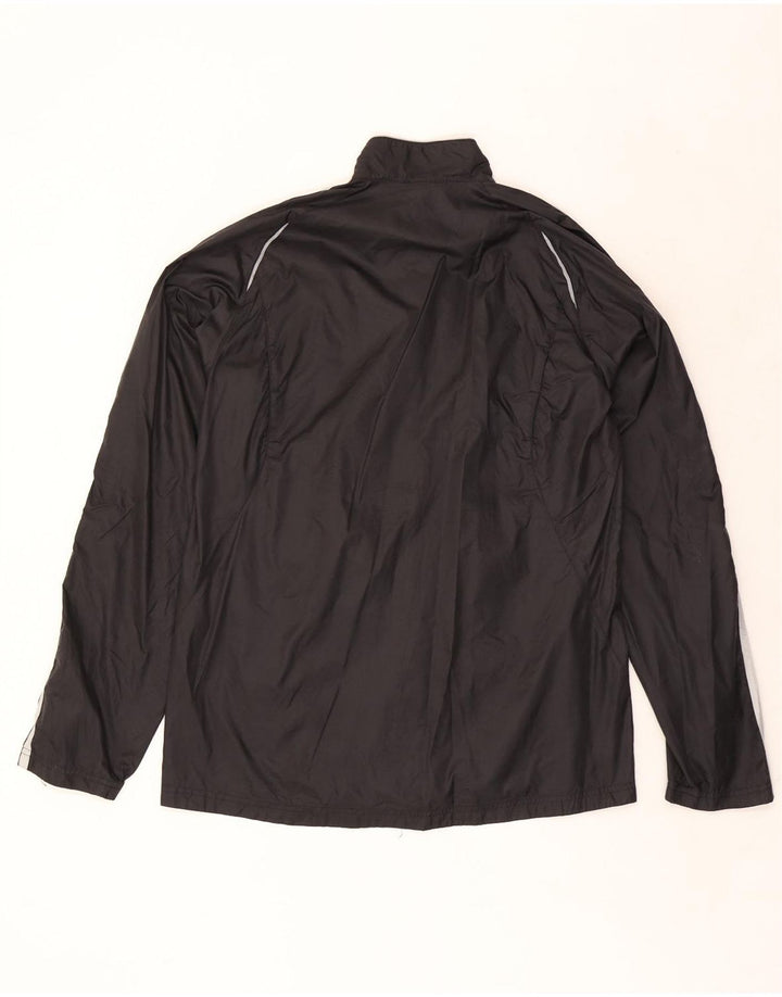 Adidas Herren Regenjacke UK 38 Medium Schwarz Polyester