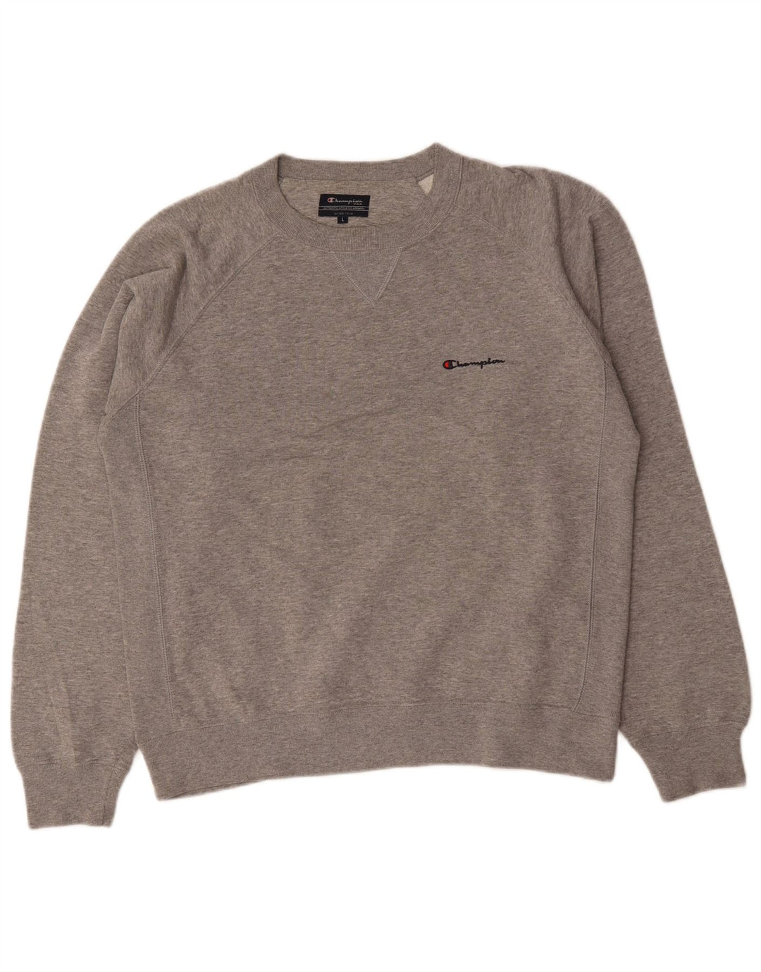 Champion Herren-Sweatshirt-Pullover, große graue Baumwolle