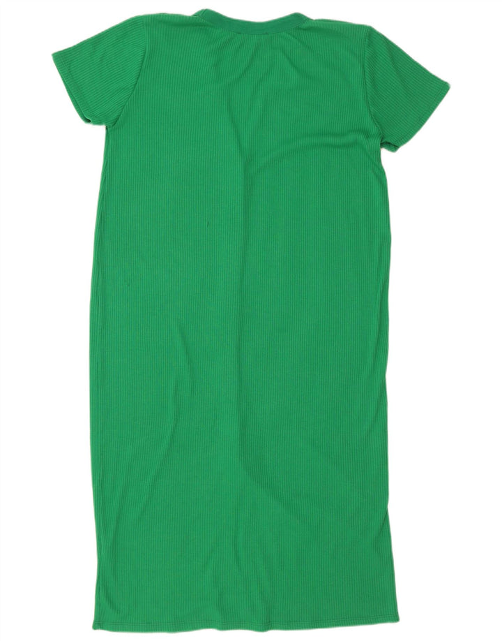 Zara Damen Etuikleid UK 16 Large Grün Polyester