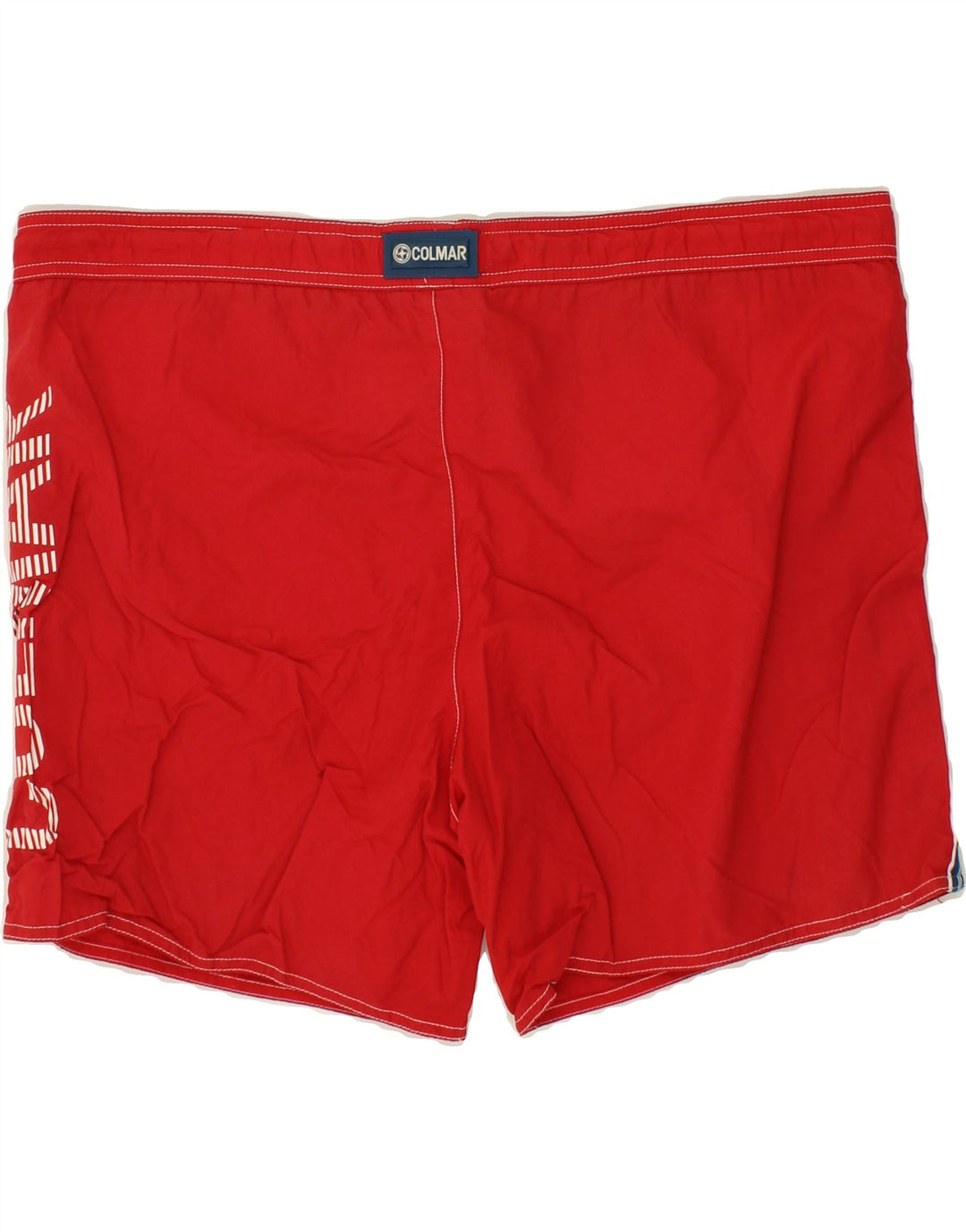 COLMAR Mens Graphic Swimming Shorts IT 50 Large Red Vintage Colmar and Second-Hand Colmar from Messina Hembry 