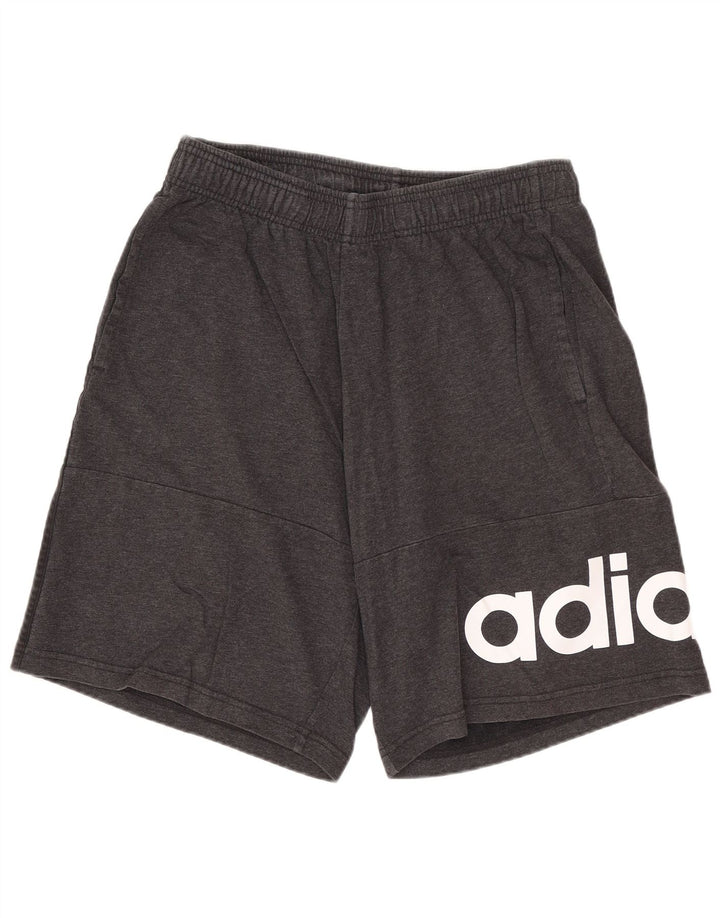 Adidas Herren Graphic Sport Shorts Große graue Baumwolle