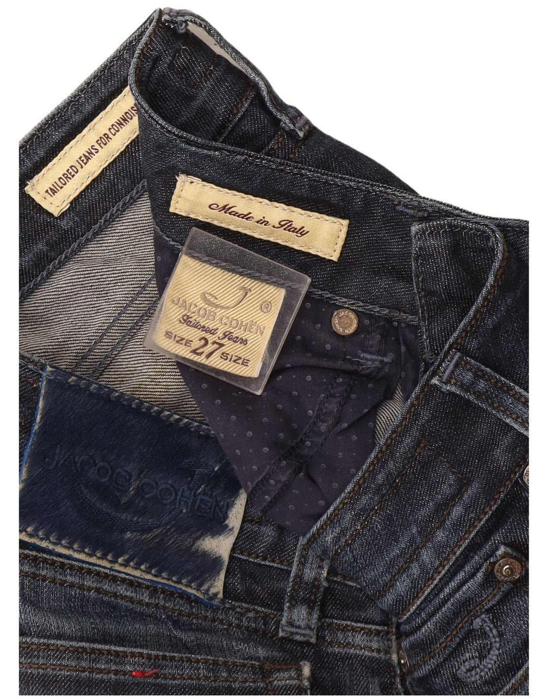Jacob Cohen Damen Slim Jeans W27 L28 Blaue Baumwolle