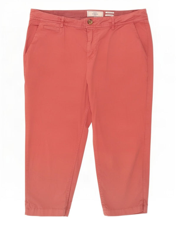 Fat Face Damen Farnham Kurzhose UK 14 Large W34 L18 Rote Baumwolle