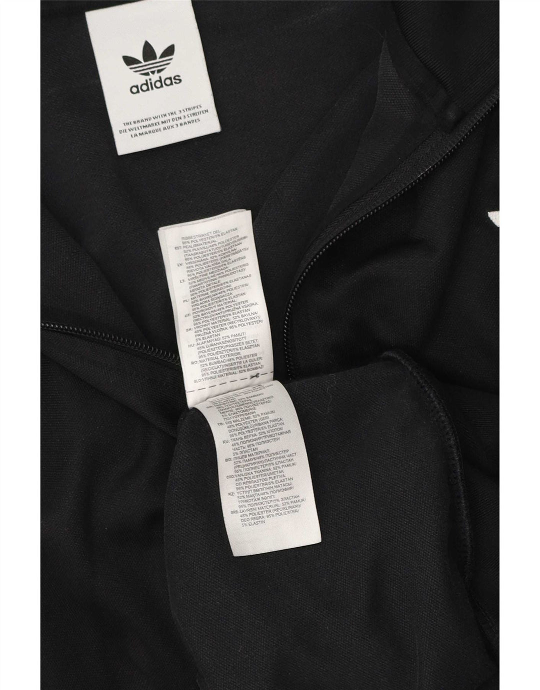 Adidas Herren Trainingsanzug Top Jacke 2XL Schwarz Polyester