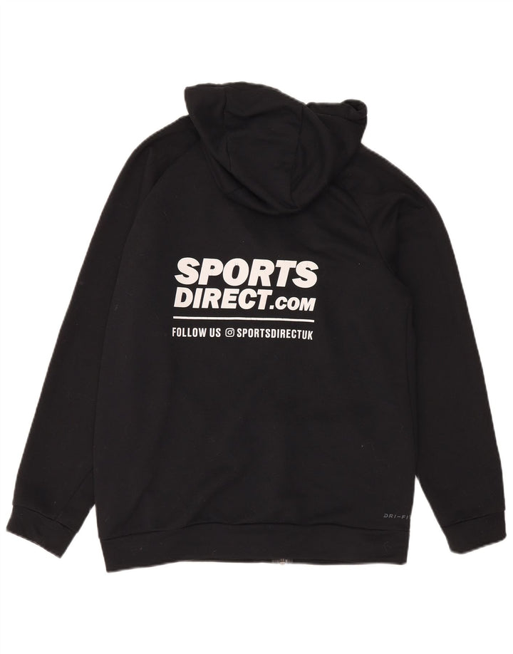 Nike Herren Dri Fit Graphic Zip Hoodie Pullover Small Schwarz Polyester