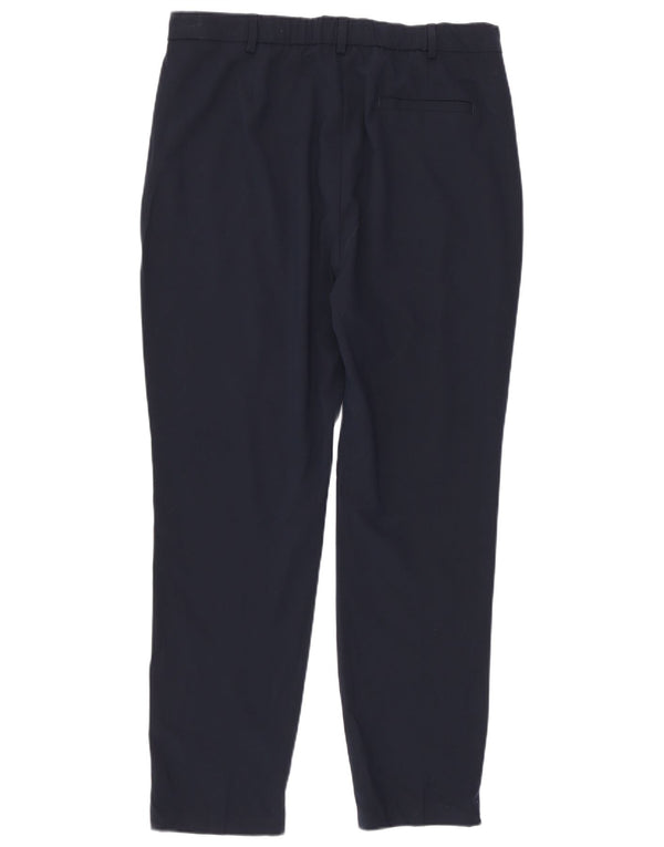Marks & Spencer Damen Slim Anzughose UK 14 Large W32 L27 Marineblau