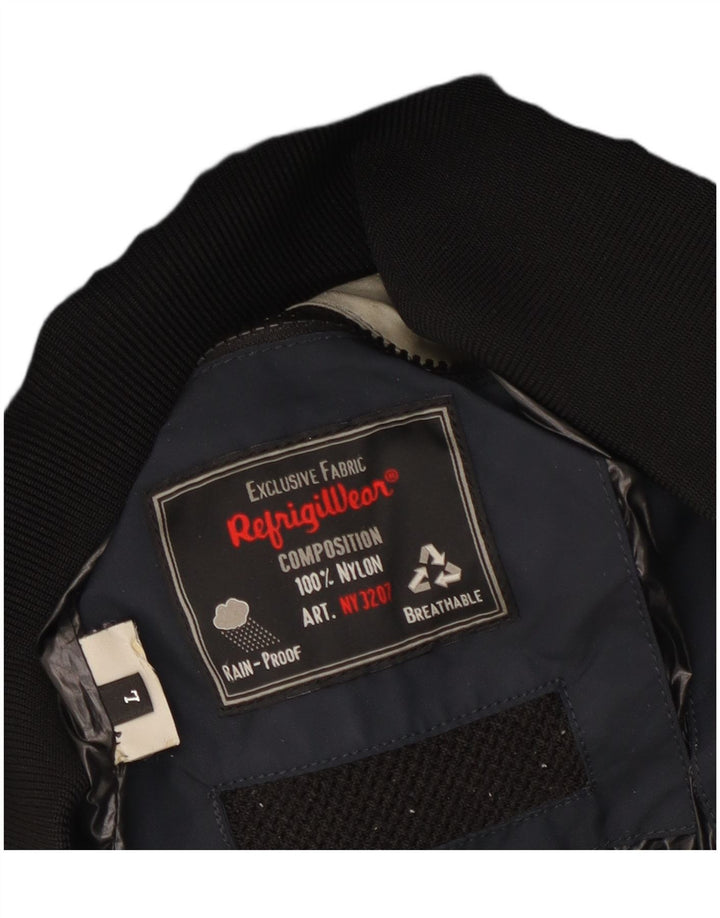 Refrigiwear Herren Bomberjacke UK 40 Large Marineblaues Nylon