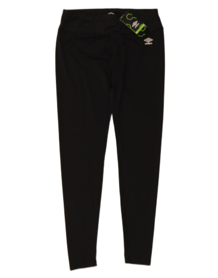 UMBRO Womens Leggings UK 14 Large  Black Check Polyester