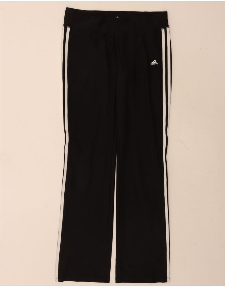 Adidas Damen-Trainingshose UK 12/14 Mittelschwarzes Polyester