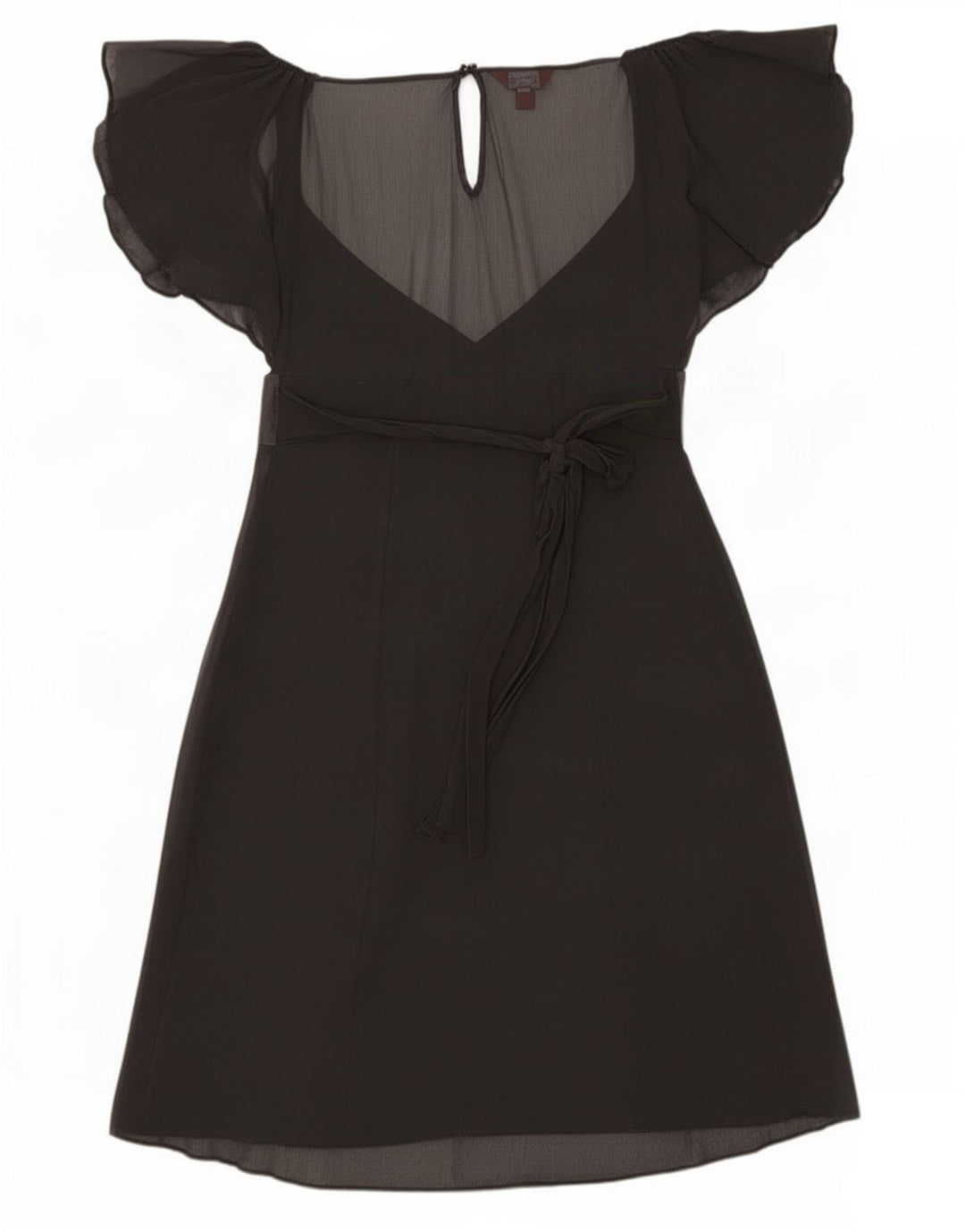 Monsoon Damen Empire-Kleid UK 12 Medium Schwarz