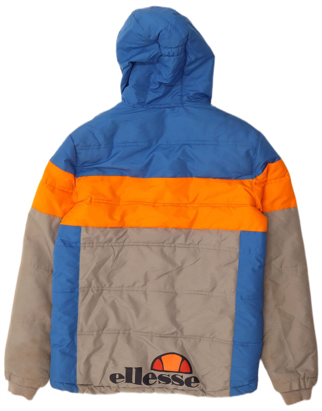 Ellesse Mens Graphic Wattierte Jacke UK 38 Medium Mehrfarbig Colourblock