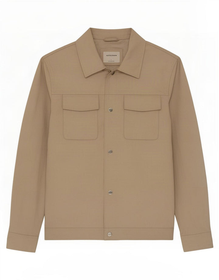 Marks & Spencer Herren Bomberjacke UK 40 Large Beige