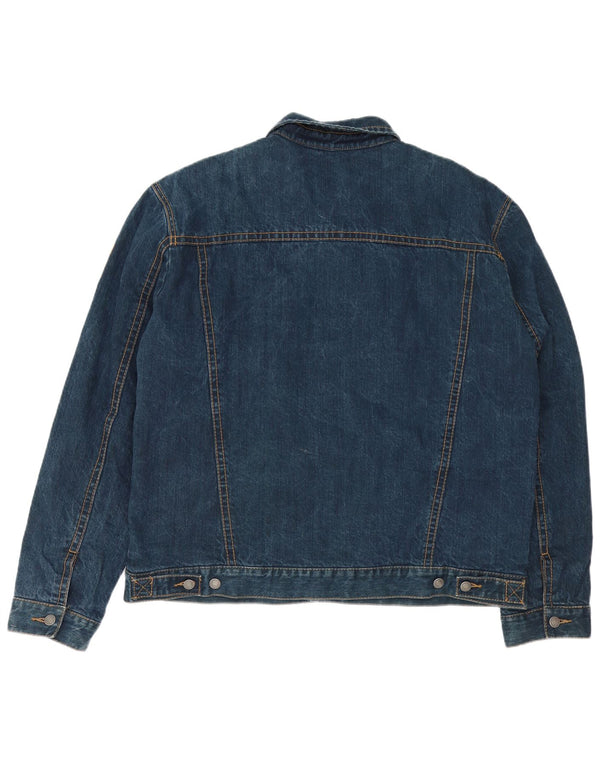 Tom Tailor Herren Jeansjacke UK 44 2XL Blaue Baumwolle