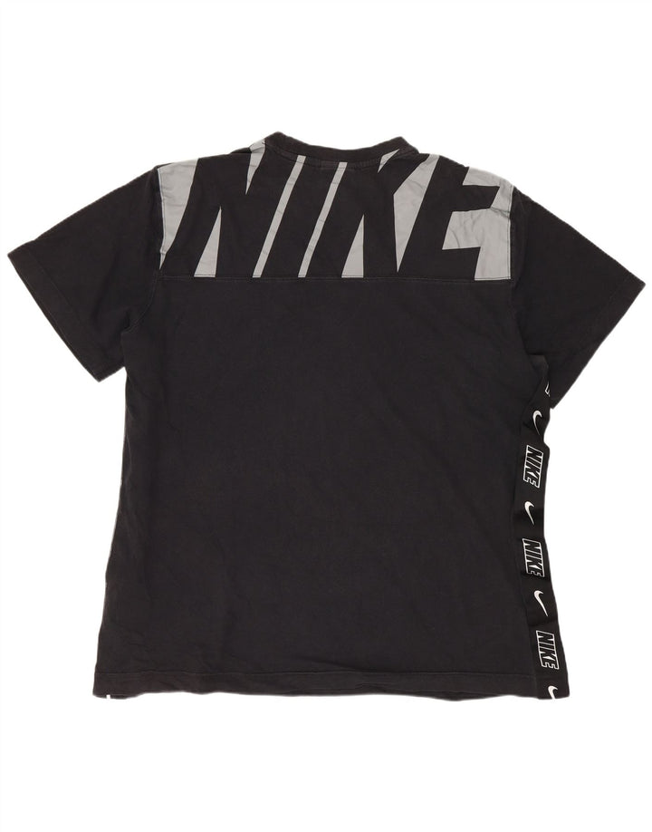 Nike Herren-T-Shirt mit Grafik, groß, aus schwarzer Baumwolle