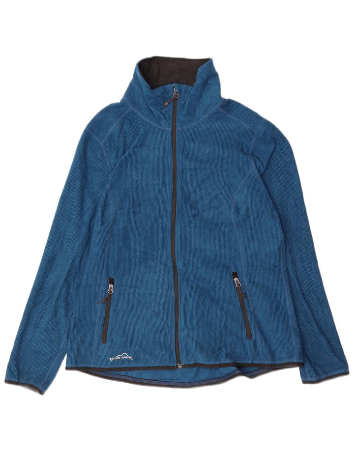 EDDIE BAUER Damen Fleecejacke UK 18 XL Blau Polyester