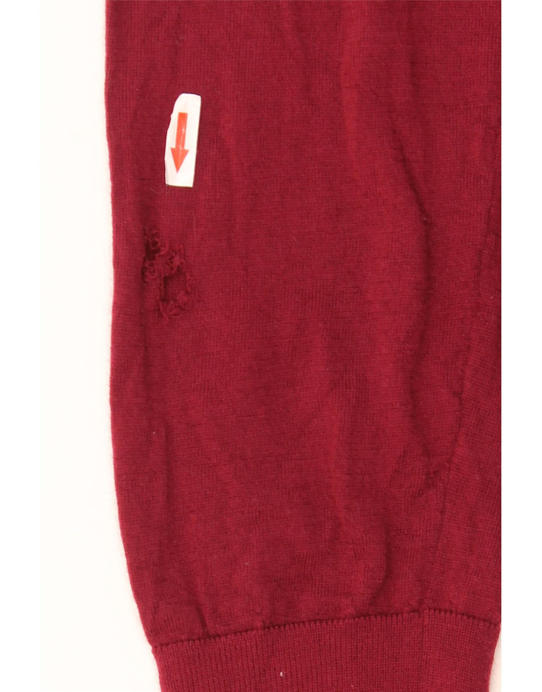 MARKS & SPENCER Herren-Pullover mit V-Ausschnitt, 2XL, rote Merinowolle