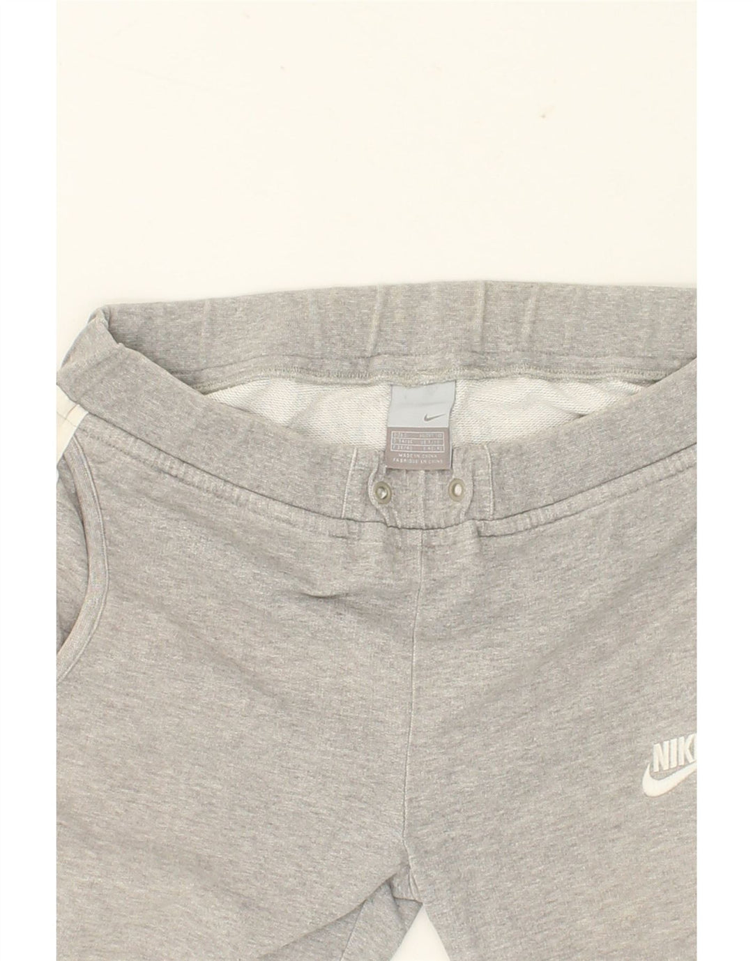 NIKE Womens Sport Shorts UK 10 Small Grey Colourblock Vintage Nike and Second-Hand Nike from Messina Hembry 
