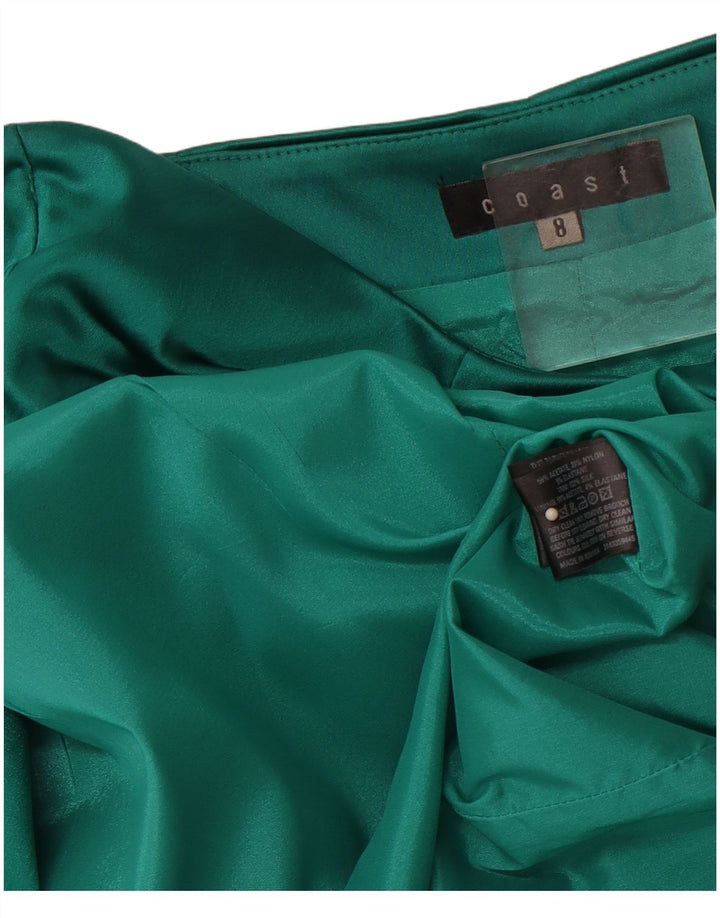 COAST Trägerloses Damenkleid, Größe S, Gr. 8, Grün, Acetat