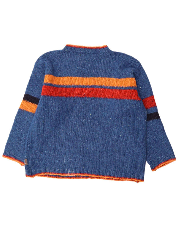 Fisherman Out Of Ireland Herren-Pullover mit Rundhalsausschnitt, Größe L, Blau