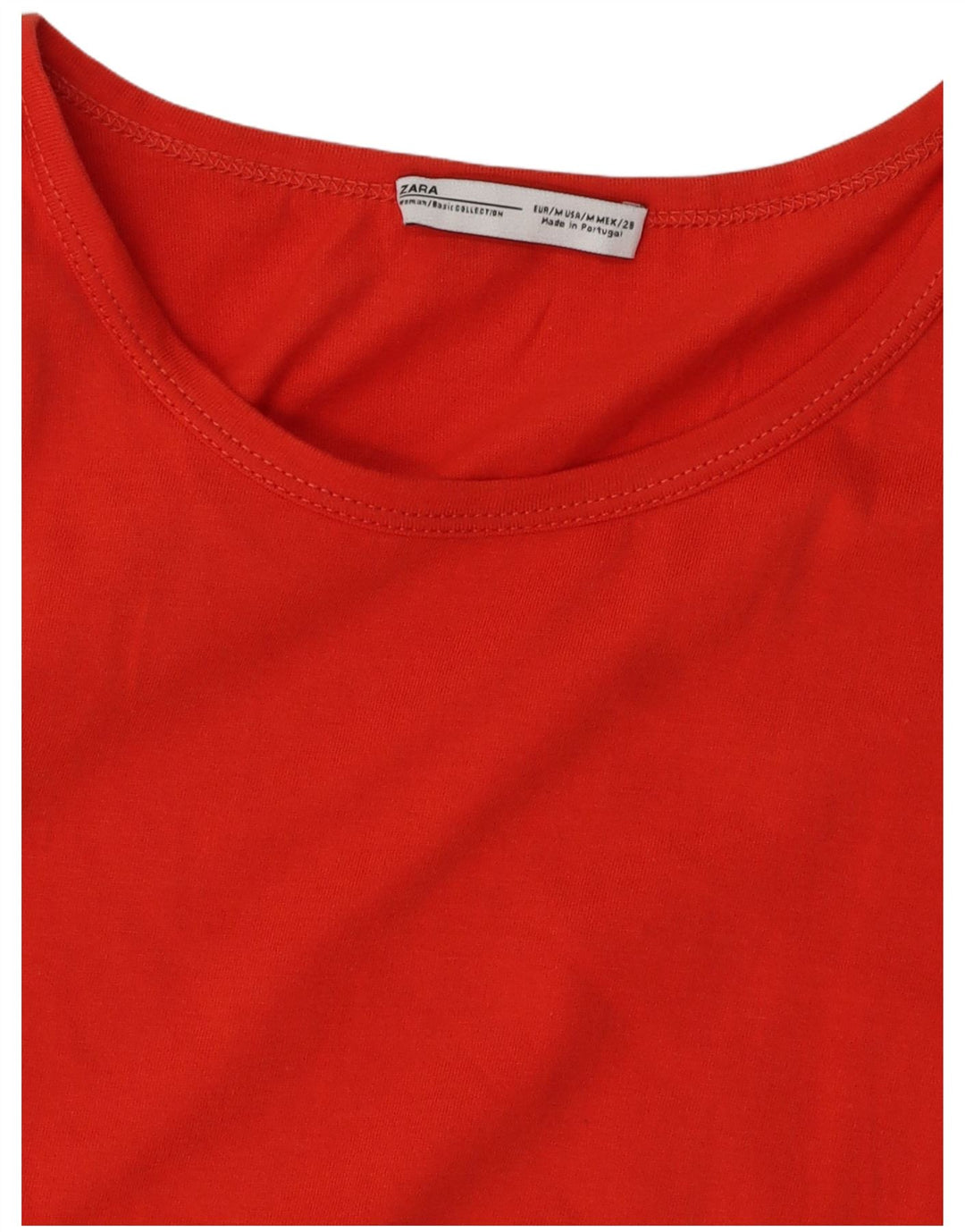ZARA Damen Crop Fledermausbluse Top UK 12 Mittelrot geblümt