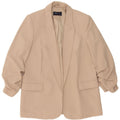 Marks & Spencer Damen-Blazer, offen, UK 12, Mittelbeige, Polyester