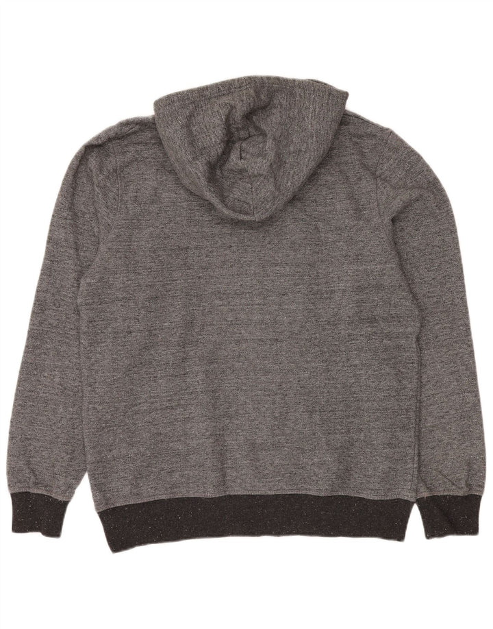 Jack & Jones Herren-Kapuzenpullover mit Grafik, mittelgrau meliert, Polyester