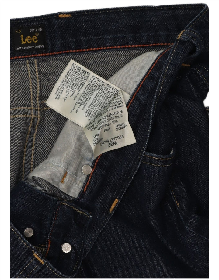 Lee Herren 5-Pocket-Short-Denim-Shorts W32 Mittelmarineblaue Baumwolle