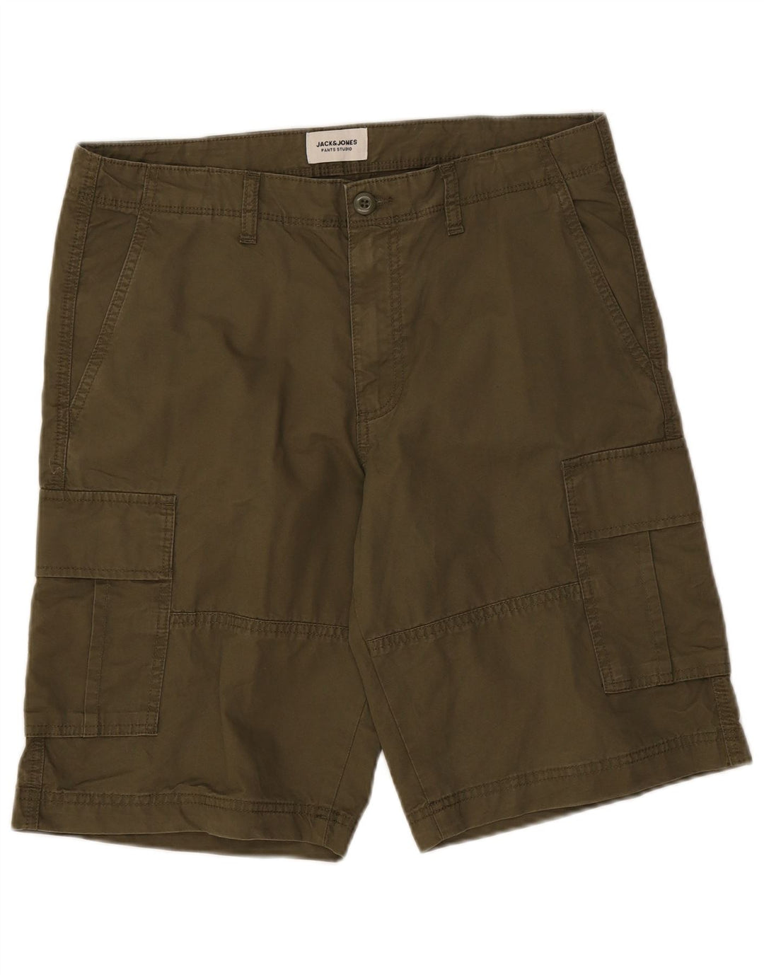 Jack & Jones Herren Cargoshorts Medium W34 Khaki Baumwolle