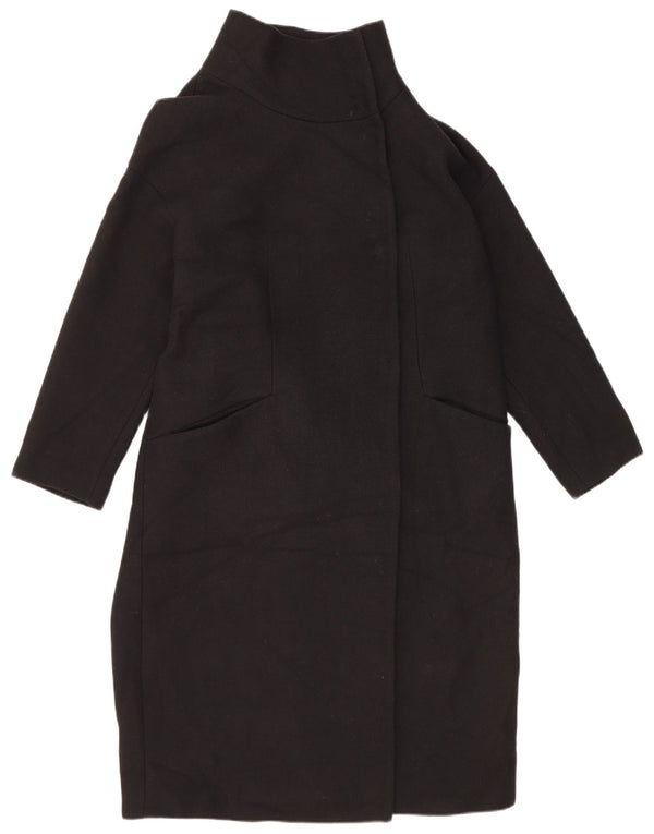 Zara Damen Übergroßer Mantel UK 14 Medium Schwarz