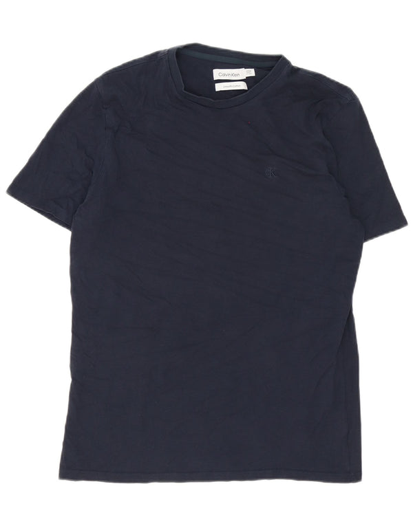Calvin Klein Herren T-Shirt Top Small Marineblau Baumwolle