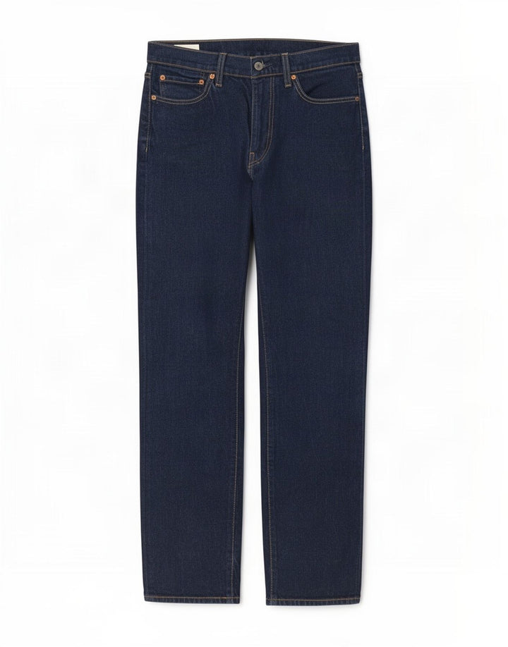 Levi's Herren 514 Straight Jeans W32 L32 Marineblaue Baumwolle
