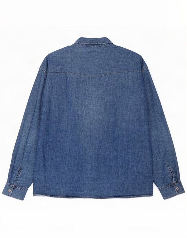 Colorado Herren-Jeanshemd XL, blaue Baumwolle