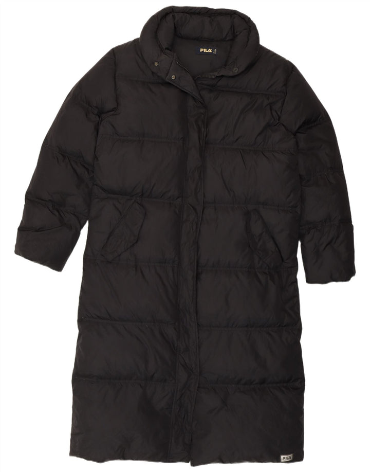 Fila Damen Wattierter Mantel IT 48 XL Schwarz Polyamid