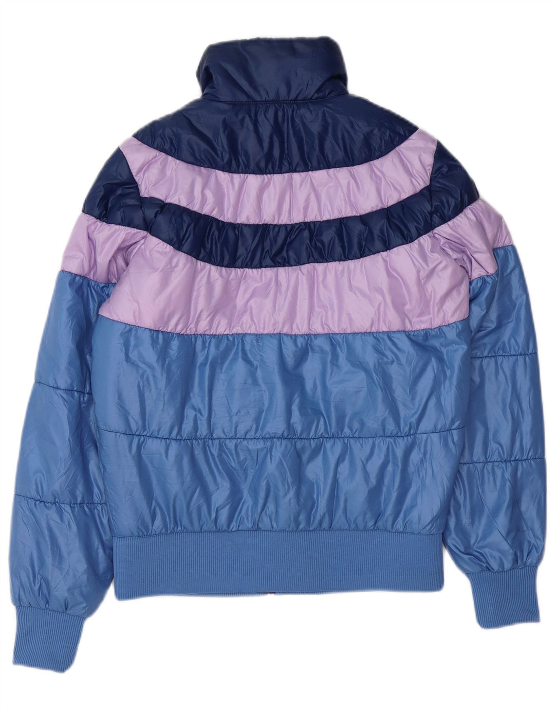 PUMA Damen Wattierte Jacke UK 10 Small Blue Colourblock Polyester