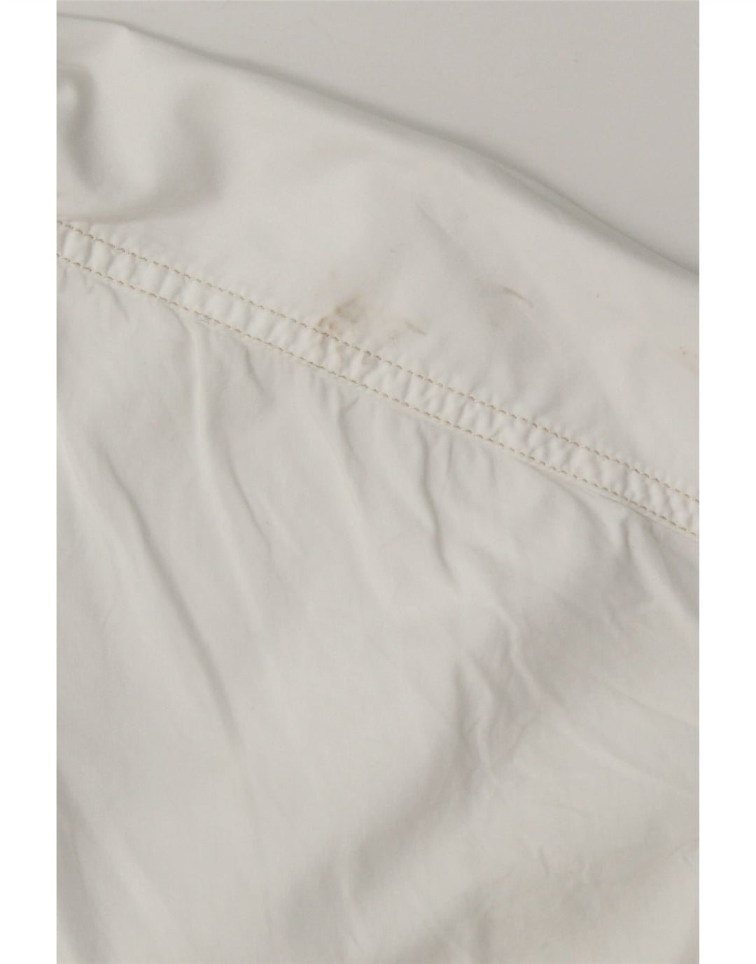 Benetton Damen-Oversize-Hemd, UK 10, Größe S, weiße Baumwolle