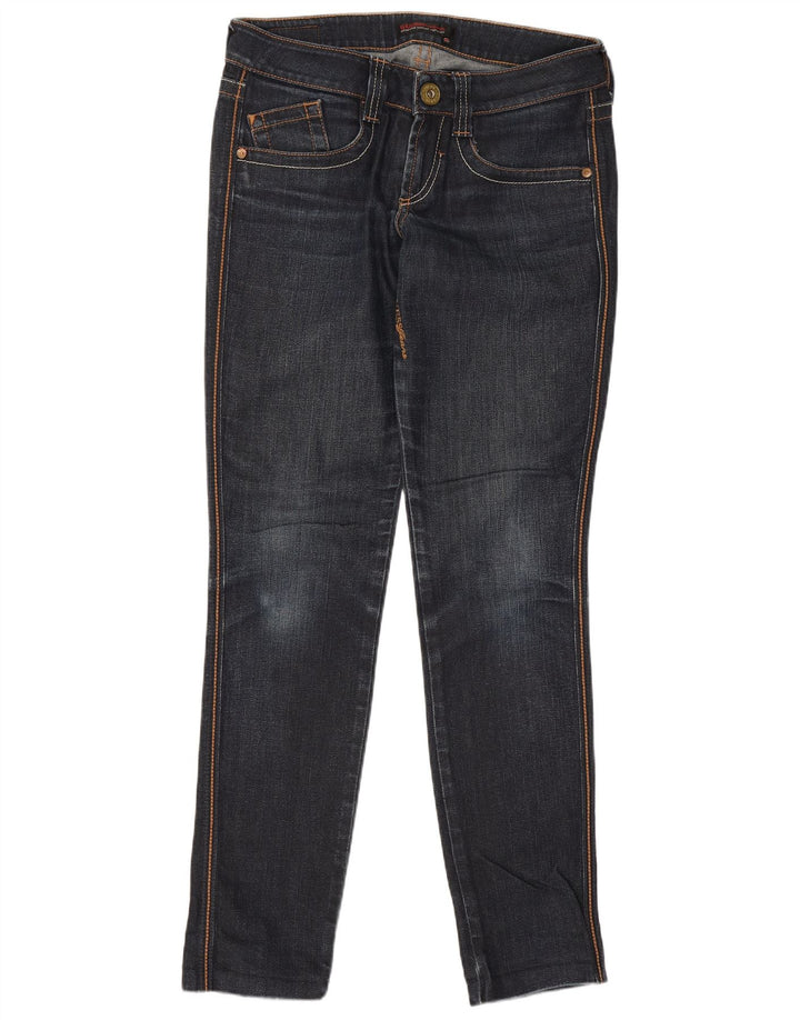 Guess Damen Slim Jeans W27 L29 Marineblaue Baumwolle