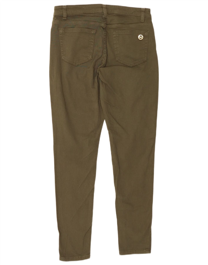 MICHAEL KORS Damen Skinny Freizeithose US 8 Medium W28 L29 Khaki