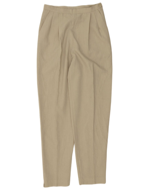 Marks & Spencer Damen-Chinohose mit hoher Taille, UK 14, M, W24, L30, Beige