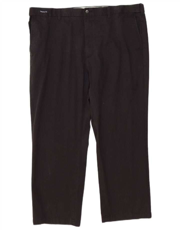 Marks & Spencer Herren Blue Harbor Regular Fit Chinohose W44 L29 Schwarz