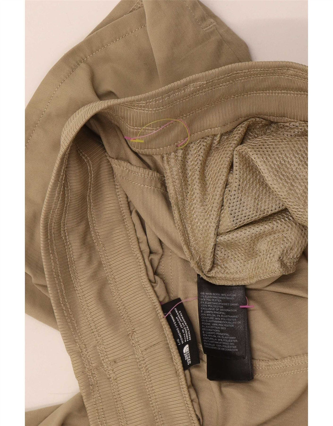 The North Face Herren-Sportshorts, großes beiges Nylon