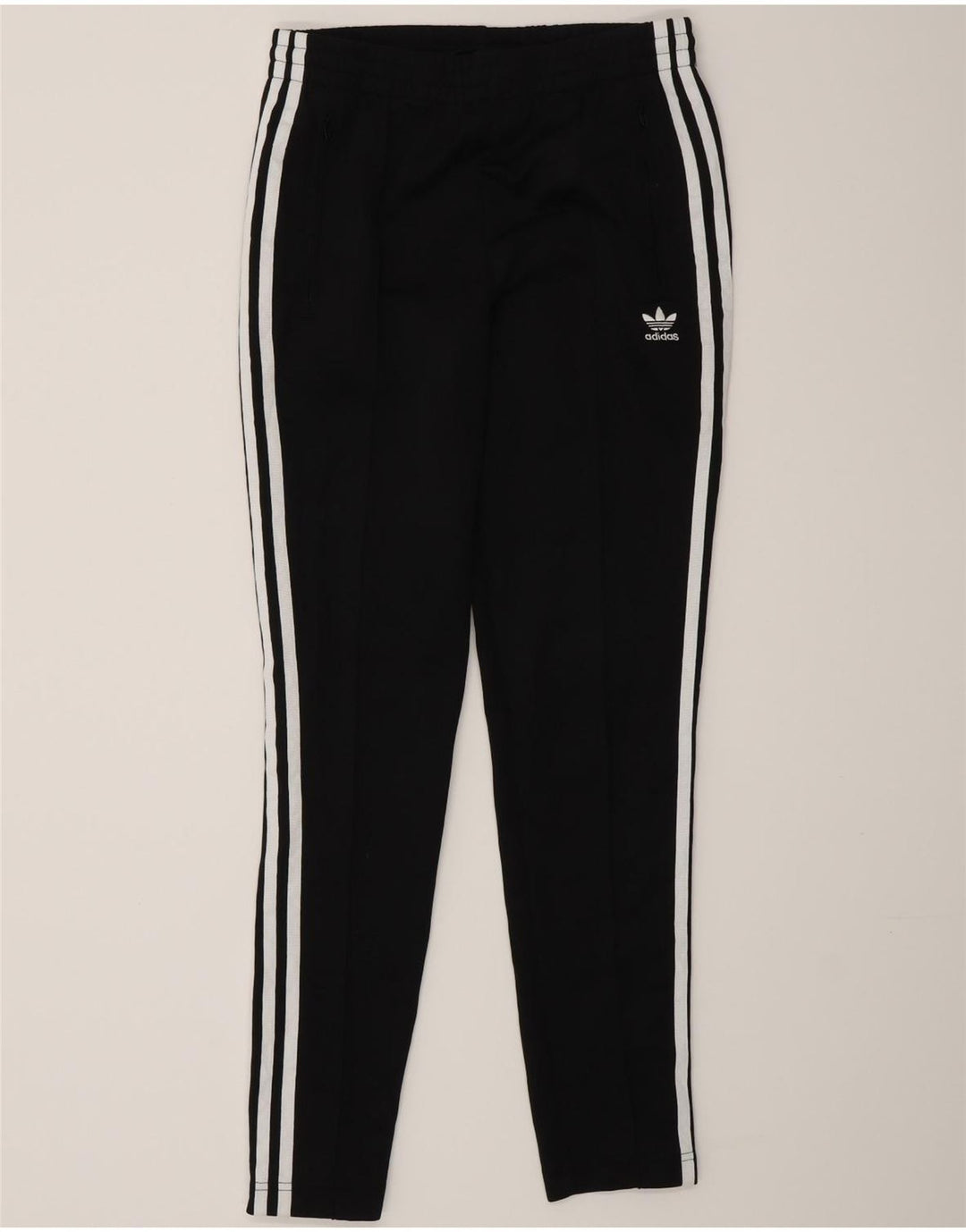 Adidas Damen Trainingshose UK 8 Small Schwarz Polyester