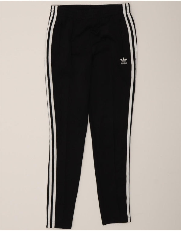 Adidas Damen Trainingshose UK 8 Small Schwarz Polyester