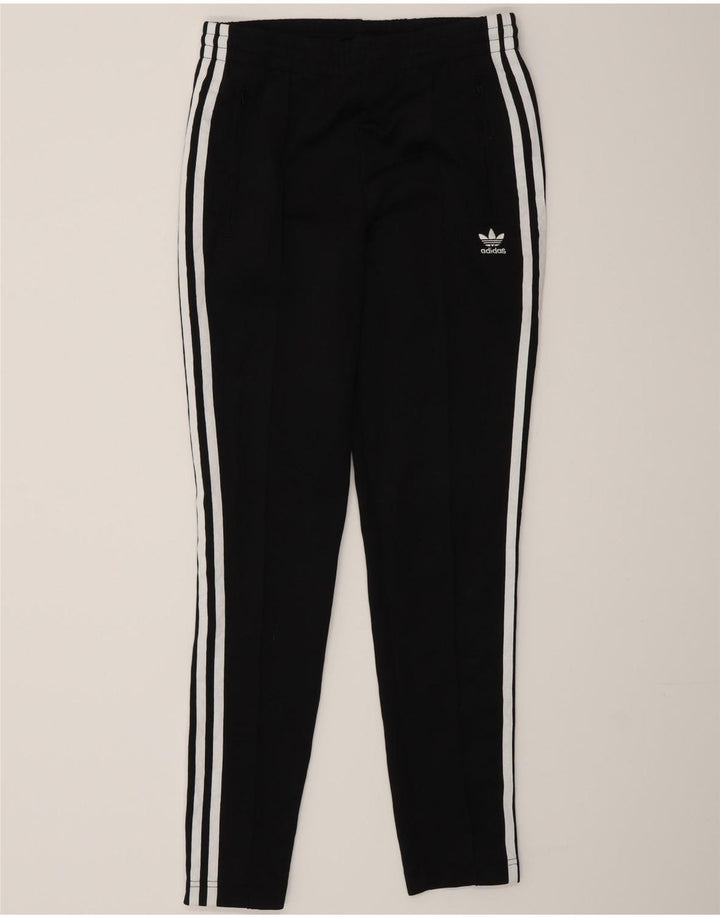 Adidas Damen Trainingshose UK 8 Small Schwarz Polyester